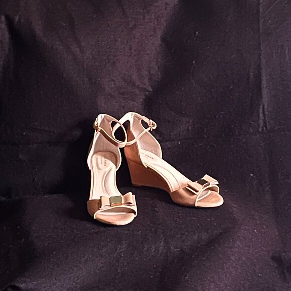 Cole Haan Beige Wedge Open Shoes* - Picture 2 of 8